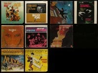 2m130 LOT OF 9 SHRINKWRAPPED 33 1/3 RPM MOVIE SOUNDTRACK RECORDS '50s-70s never opened or used!