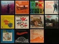 2m113 LOT OF 11 SHRINKWRAPPED 33 1/3 RPM MOVIE SOUNDTRACK RECORDS '60s-70s never opened or used!