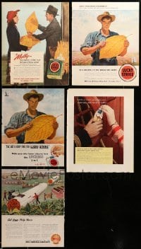 2m178 LOT OF 5 FORTUNE MAGAZINE PAGES WITH SMOKING AND TOBACCO ADS '30s-40s Lucky Strikes, Camel!