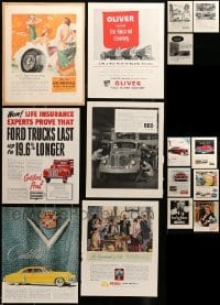 2m175 LOT OF 21 FORTUNE MAGAZINE PAGES WITH AUTOMOTIVE ADS '30s-40s great car images!