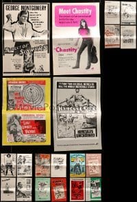 2m467 LOT OF 20 UNCUT PRESSBOOKS '50s-70s advertising images from a variety of different movies!