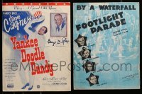 2m132 LOT OF 2 JAMES CAGNEY SHEET MUSIC '30s-40s Yankee Doodle Dandy & Footlight Parade!