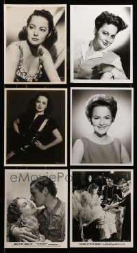 2m529 LOT OF 6 OLIVIA DE HAVILLAND REPRO 8X10 STILLS '80s great portraits of the leading lady!