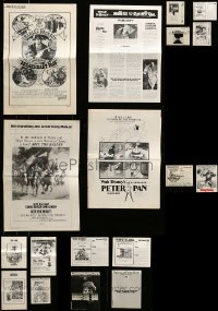 2m469 LOT OF 18 UNCUT PRESSBOOKS '60s-80s advertising images for a variety of different movies!