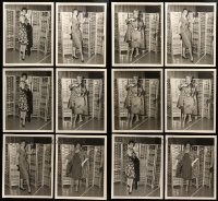 2m193 LOT OF 12 12x15 STILLS '50s great portraits of actresses modeling different outfits!