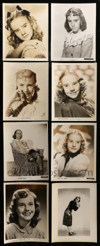 2m424 LOT OF 8 PEGGY ANN GARNER 8X10 STILLS '40s great portraits of the child actress!