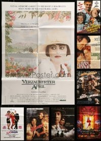 2m077 LOT OF 13 FOLDED GERMAN A1 POSTERS '70s-90s great images from a variety of movies!