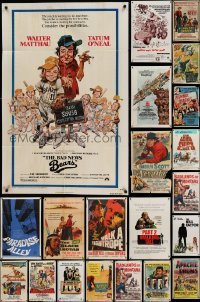 2m235 LOT OF 77 FOLDED ONE-SHEETS '50s-80s great images from a variety of different movies!