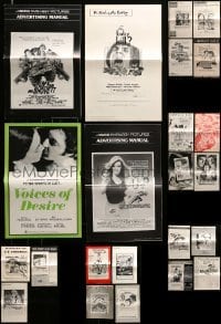 2m457 LOT OF 31 UNCUT PRESSBOOKS '50s-80s advertising images for a variety of different movies!