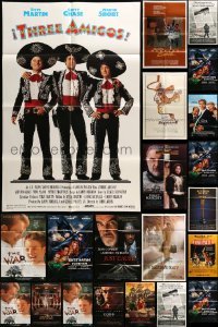2m281 LOT OF 23 FOLDED ONE-SHEET AND VIDEO POSTERS '80s-90s great images from a variety of movies!
