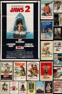 2m224 LOT OF 99 FOLDED ONE-SHEETS '70s-80s great images from a variety of different movies!