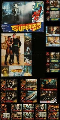 2m064 LOT OF 30 FOLDED SPANISH POSTERS '70s-90s great images from a variety of movies!