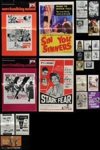 2m464 LOT OF 23 UNCUT PRESSBOOKS '60s-70s advertising images from a variety of different movies!