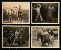 2m443 LOT OF 4 YAKIMA CANUTT 8X10 STILLS '30s great scenes from cowboy western movies!