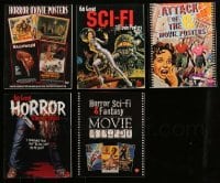 2m007 LOT OF 5 BRUCE HERSHENSON HORROR/SCI-FI SOFTCOVER MOVIE BOOKS '90s-00s color poster images!