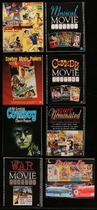 2m009 LOT OF 8 BRUCE HERSHENSON SOFTCOVER MOVIE BOOKS '90s-00s color movie poster images!