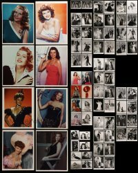 2m494 LOT OF 98 RITA HAYWORTH COLOR AND BLACK & WHITE REPRO 8X10 STILLS '80s incredible images!