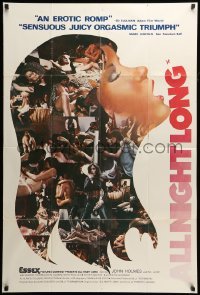 2p033 ALL NIGHT LONG 1sh '76 John Holmes, incredibly sexy different art and images!