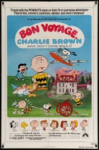 2p119 BON VOYAGE CHARLIE BROWN 1sh '80 Peanuts, Charles M. Schulz art, Snoopy!