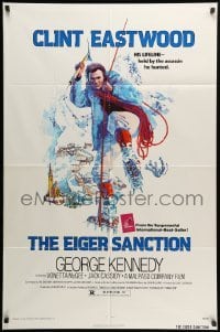 2p233 EIGER SANCTION 1sh '75 Clint Eastwood's lifeline was held by the assassin he hunted!