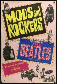 2p573 MODS & ROCKERS English 1sh '64 Mick Fleetwood, rock 'n' roll, with music by the Beatles!