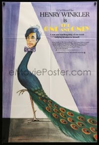 2p634 ONE & ONLY English 1sh '78 surreal different Basha art of Henry Winkler as a peacock!