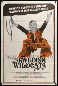 2p249 EVERY AFTERNOON 1sh '72 Joe Sarno, THE Diana Dors with her sexy Swedish Wildcats!
