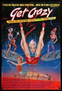 2p299 GET CRAZY int'l 1sh '83 Malcolm McDowell, wild different art of sexy 80s girls!