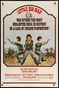 2p491 LITTLE BIG MAN 1sh '71 Dustin Hoffman is the most neglected hero in history, Arthur Penn!