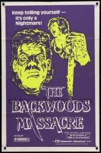 2p563 MIDNIGHT 1sh R85 Lawrence Tierney, The Backwoods Massacre!