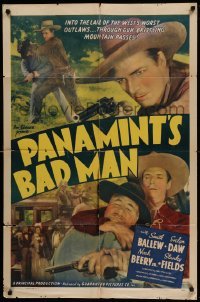 2p662 PANAMINT'S BAD MAN 1sh R40s Smith Ballew into the lair of the West's worst outlaws!