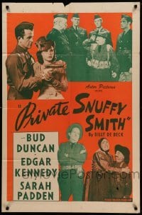 2p694 PRIVATE SNUFFY SMITH 1sh R50 Billy DeBeck's World War II cartoon hero come to life!