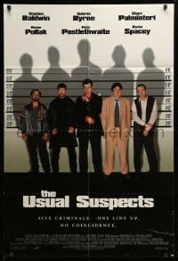 2p934 USUAL SUSPECTS int'l 1sh '95 Baldwin, Byrne, Kevin Spacey with watch!