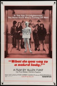 2p958 WHAT DO YOU SAY TO A NAKED LADY style B 1sh '70 Allen Funt's first Candid Camera feature film