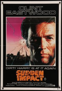 2r768 SUDDEN IMPACT Aust 1sh '83 Clint Eastwood is at it again as Dirty Harry, great image!