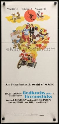 2r798 BEDKNOBS & BROOMSTICKS Aust daybill R79 Walt Disney, Angela Lansbury, great cartoon art!