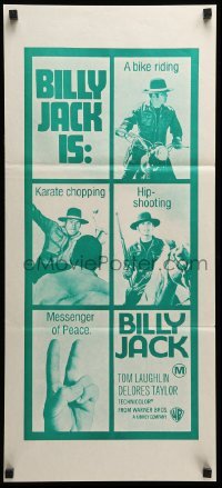 2r805 BILLY JACK Aust daybill '71 Tom Laughlin, Taylor, most unusual boxoffice success ever!