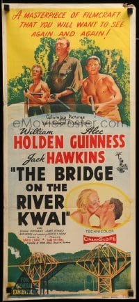 2r817 BRIDGE ON THE RIVER KWAI Aust daybill '58 William Holden, David Lean classic, pre-awards!