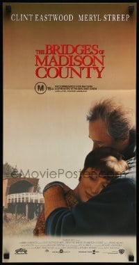 2r818 BRIDGES OF MADISON COUNTY Aust daybill '95 Clint Eastwood directs & stars w/Meryl Streep!