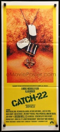 2r837 CATCH 22 Aust daybill '70 directed by Mike Nichols, based on the novel by Joseph Heller!