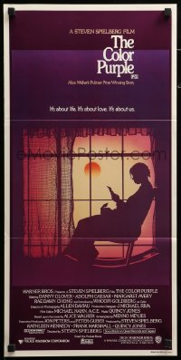 2r845 COLOR PURPLE Aust daybill '85 Steven Spielberg, Whoopi Goldberg, from Alice Walker novel!