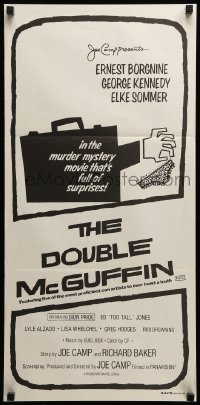 2r867 DOUBLE McGUFFIN Aust daybill '79 Ernest Borgnine, George Kennedy, cool different art!