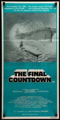 2r882 FINAL COUNTDOWN Aust daybill R80s cool sci-fi artwork of the U.S.S. Nimitz aircraft carrier!