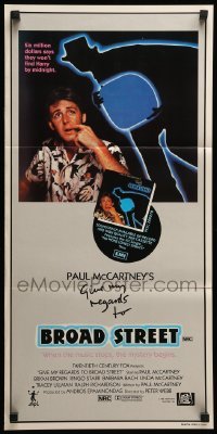 2r890 GIVE MY REGARDS TO BROAD STREET Aust daybill '84 great portrait image of Paul McCartney!