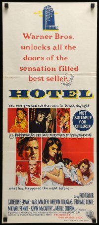 2r904 HOTEL Aust daybill '67 from Arthur Hailey's novel, Rod Taylor, Catherine Spaak, Karl Malden