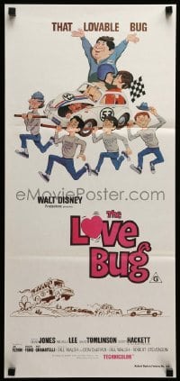 2r915 LOVE BUG Aust daybill R1970s Disney, Dean Jones drives Volkswagen Beetle race car Herbie!