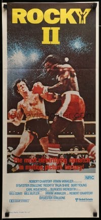 2r941 ROCKY II Aust daybill '79 Sylvester Stallone, Carl Weathers, boxing sequel!