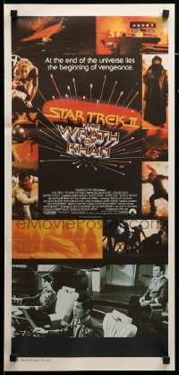 2r955 STAR TREK II Aust daybill '82 The Wrath of Khan, Leonard Nimoy, William Shatner