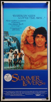 2r967 SUMMER LOVERS Aust daybill '82 sexy young Daryl Hannah & Valerie Quennessen in Greece!