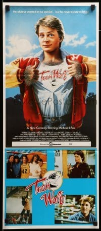2r971 TEEN WOLF Aust daybill '85 teenage werewolf Michael J. Fox, different images!